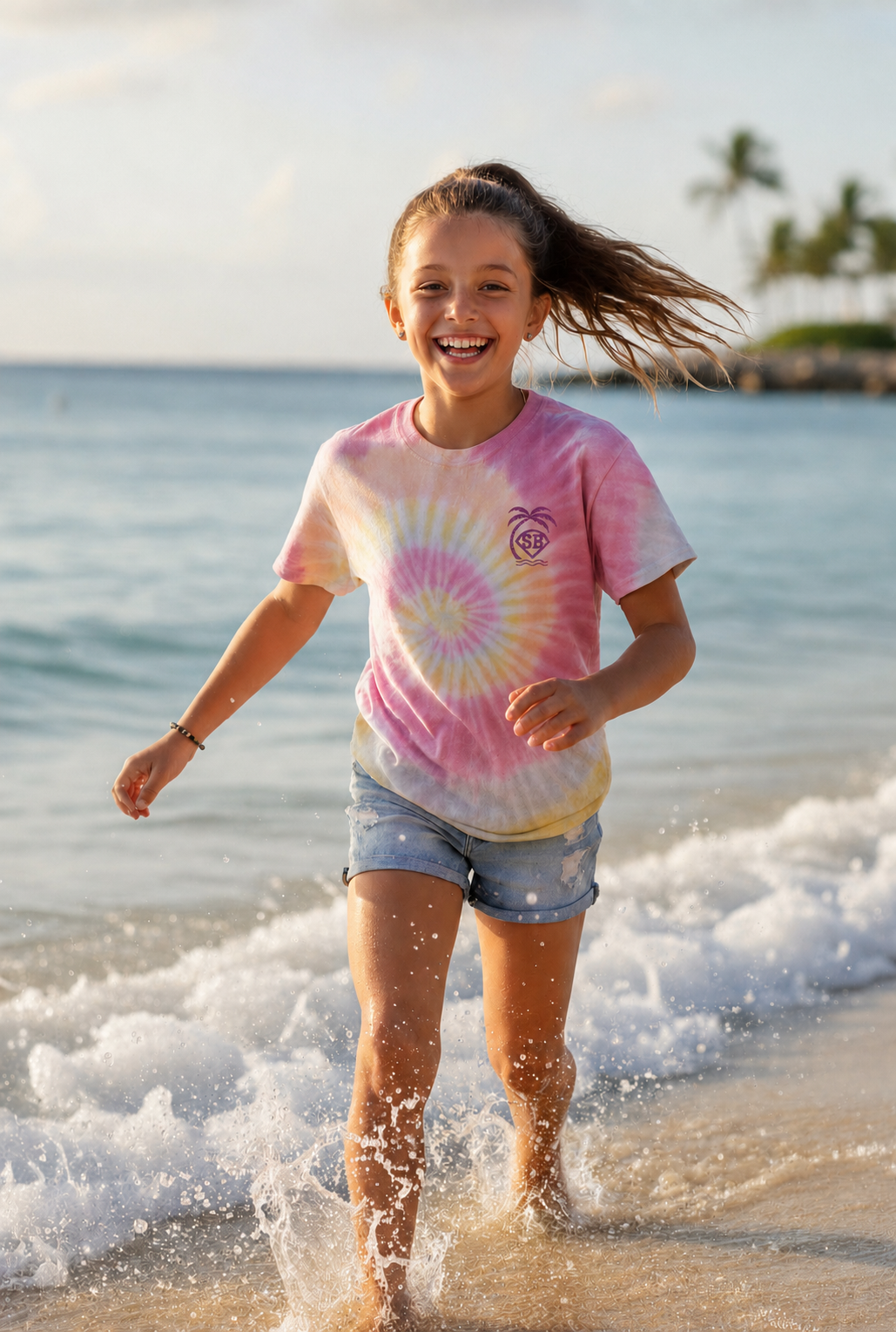 Youth Tie Dye Tee - Turf 'n Surf collection