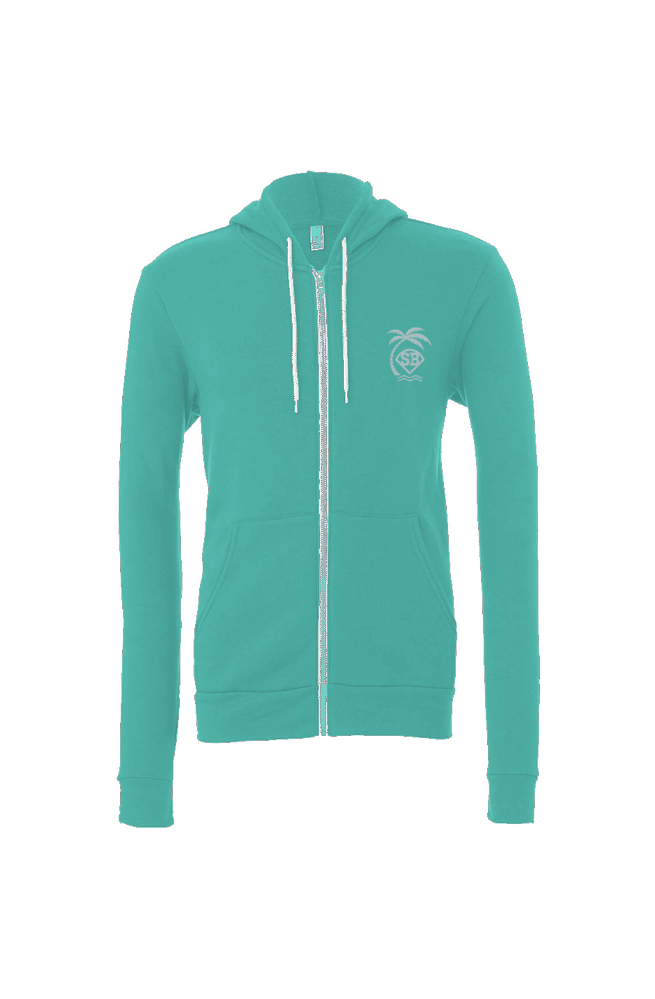 SB Lab Turf n' Surf Teal Full-Zip Hoodie