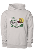 "the future plays softball" vintage hoodie 