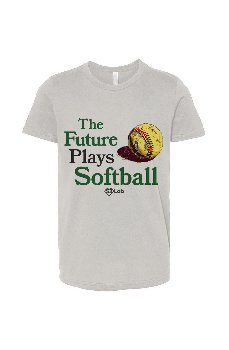"The Future Plays Softball Youth Tee
