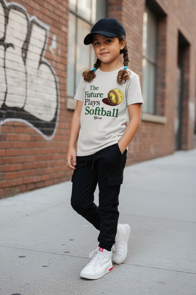 PREORDER "The Future Plays Softball" Youth Tee