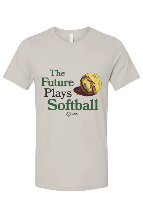 PREORDER "The Future Plays Softball" vintage unisex tee