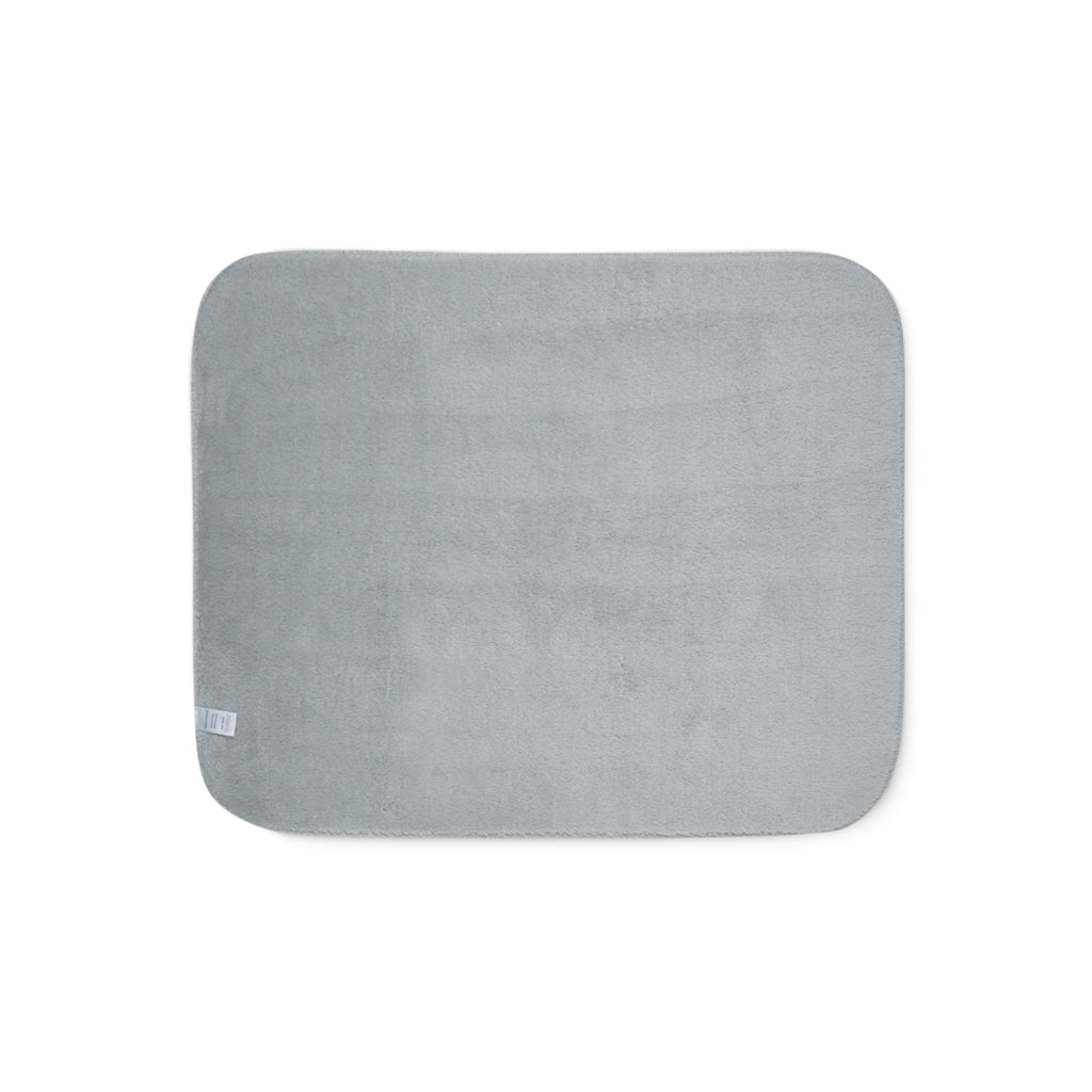 Sherpa Blanket - 'I Love That for Us' Blue Gingham Cozy Throw