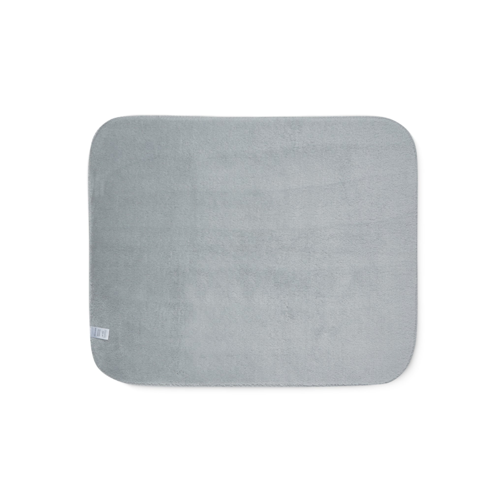 Sherpa Blanket - 'I Love That for Us' Blue Gingham Cozy Throw