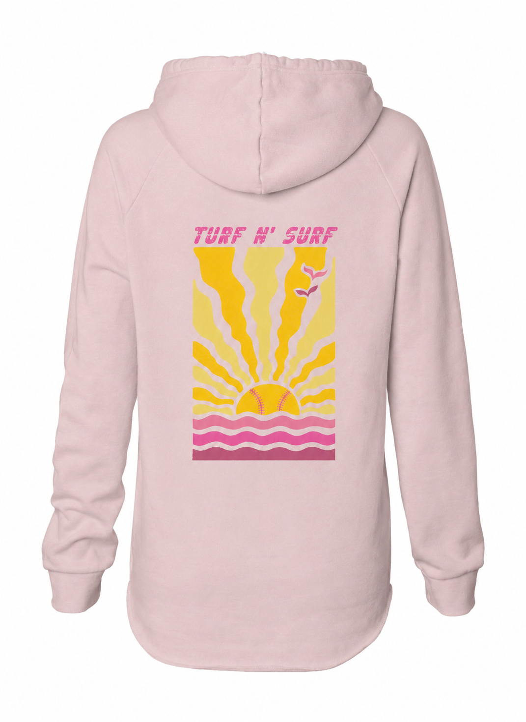 Beach Sweatshirt - Blush Pink - Turf 'n Surf collection