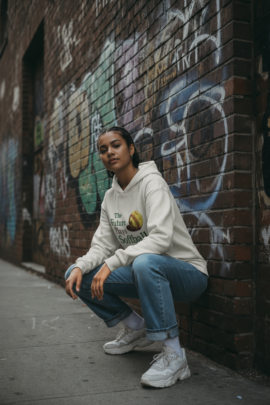 PREORDER “The Future Plays Softball" vintage hoodie