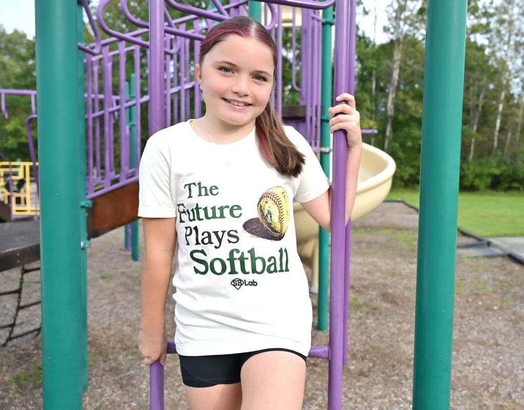 “The Future Plays Softball" Youth Tee